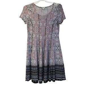 Est. 1946 Womens L Colorful Knee Length Shift Dress Casual/Minimalist